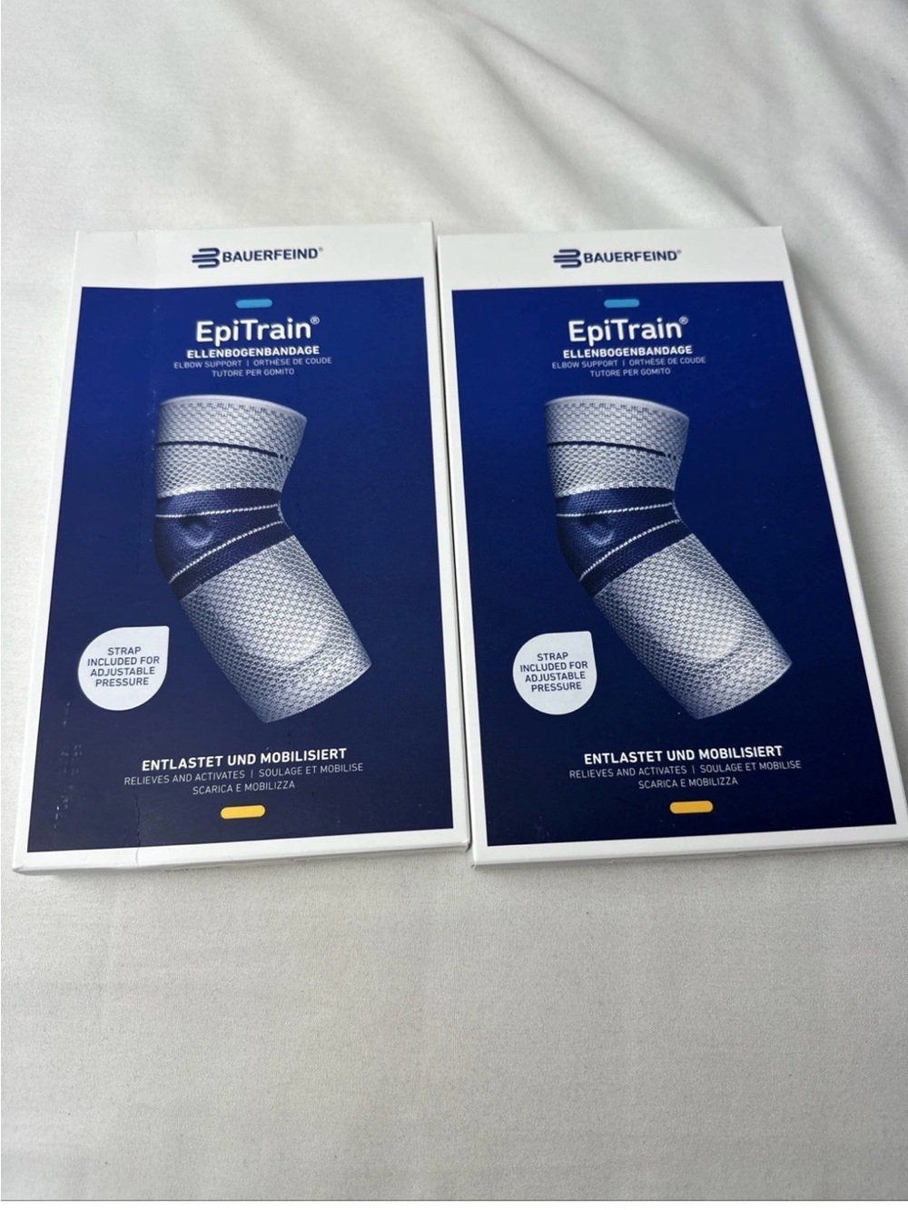 EPITRAIN ELBOW BRACE Titan SIZE 4 by BAUERFEIND made Germany OPEN BOX
